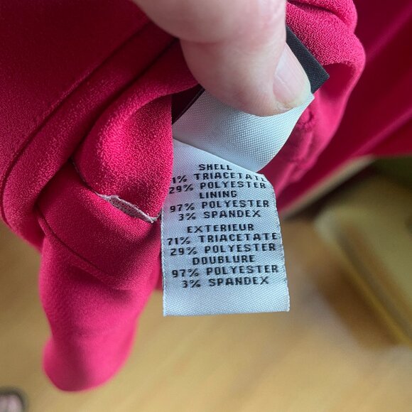 DIANE VON FURSTENBERG Magenta Pink Boxy Squaretan Tunic Dress $258 P XS - Picture 8 of 8